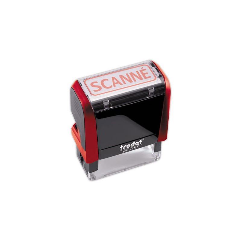 Timbre à formule commerciale "SCANNE"- rouge - Trodat
