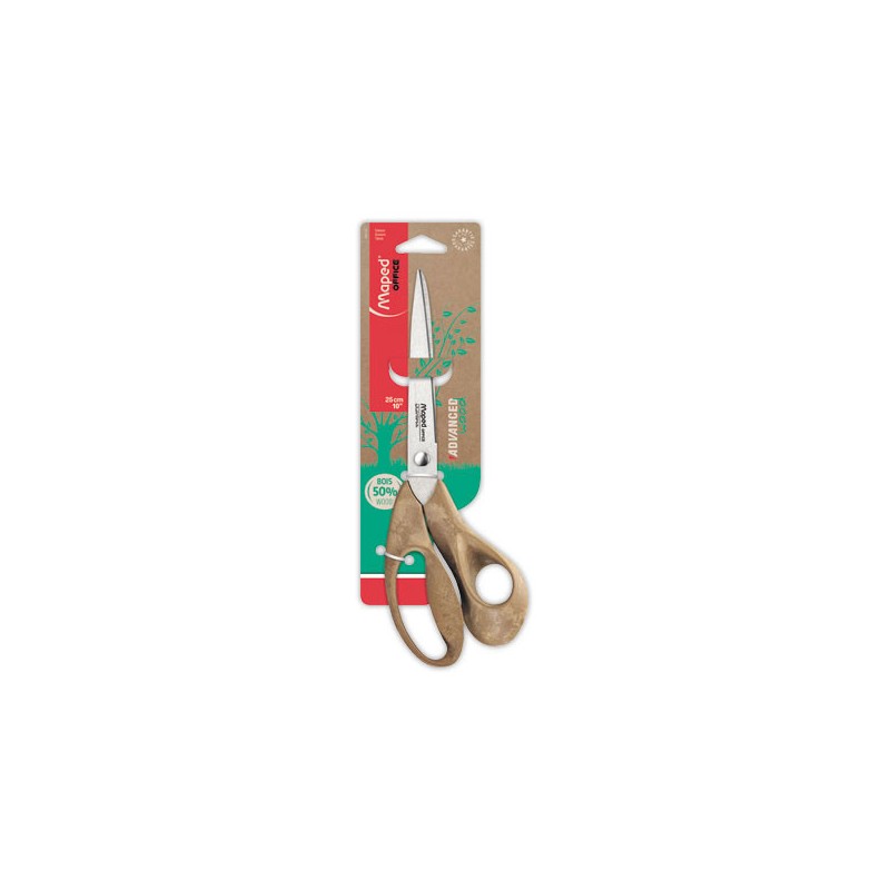 Ciseaux Advanced wood 25 cm asymétriques - Maped