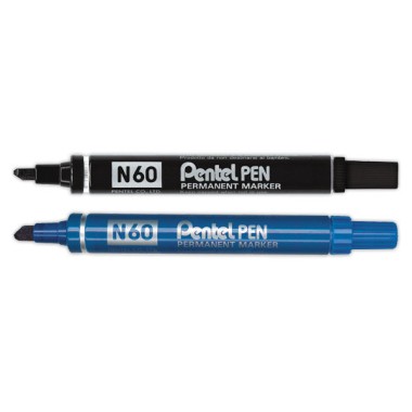 Marqueur encre indélébile PENTEL N60 -Pointe Biseau - Pentel