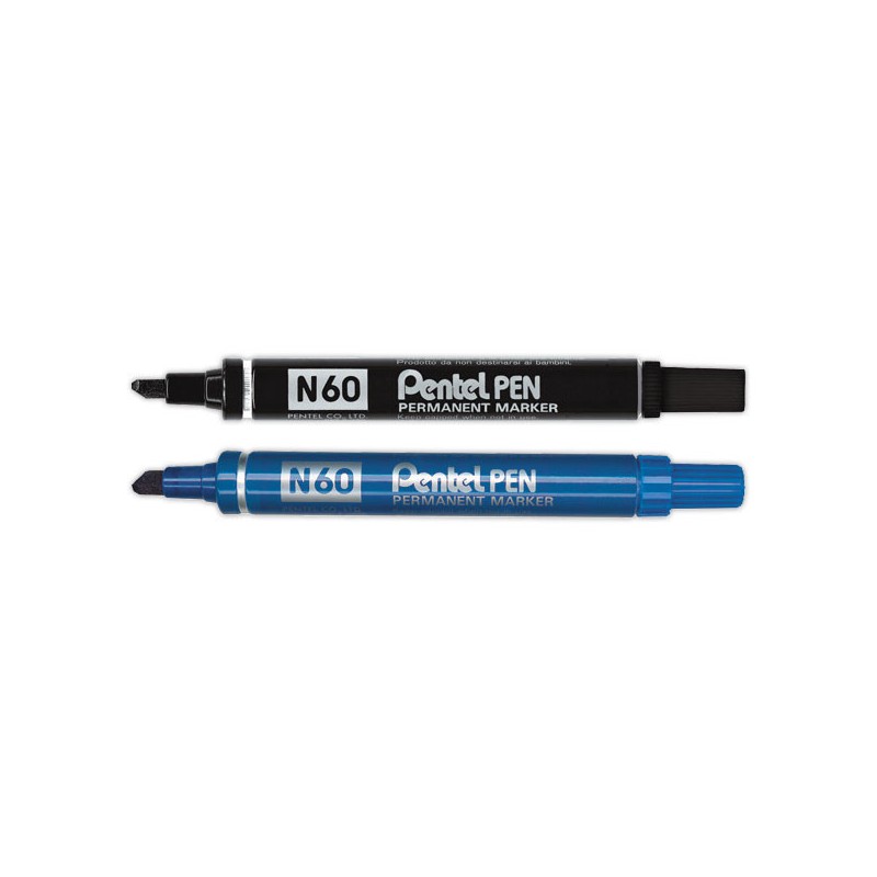 Marqueur encre indélébile PENTEL N60 -Pointe Biseau - Pentel