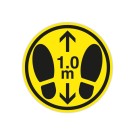 Adhésifs de prévention sol jaune, diamètre 35 cm x2 - Shopdeschefs