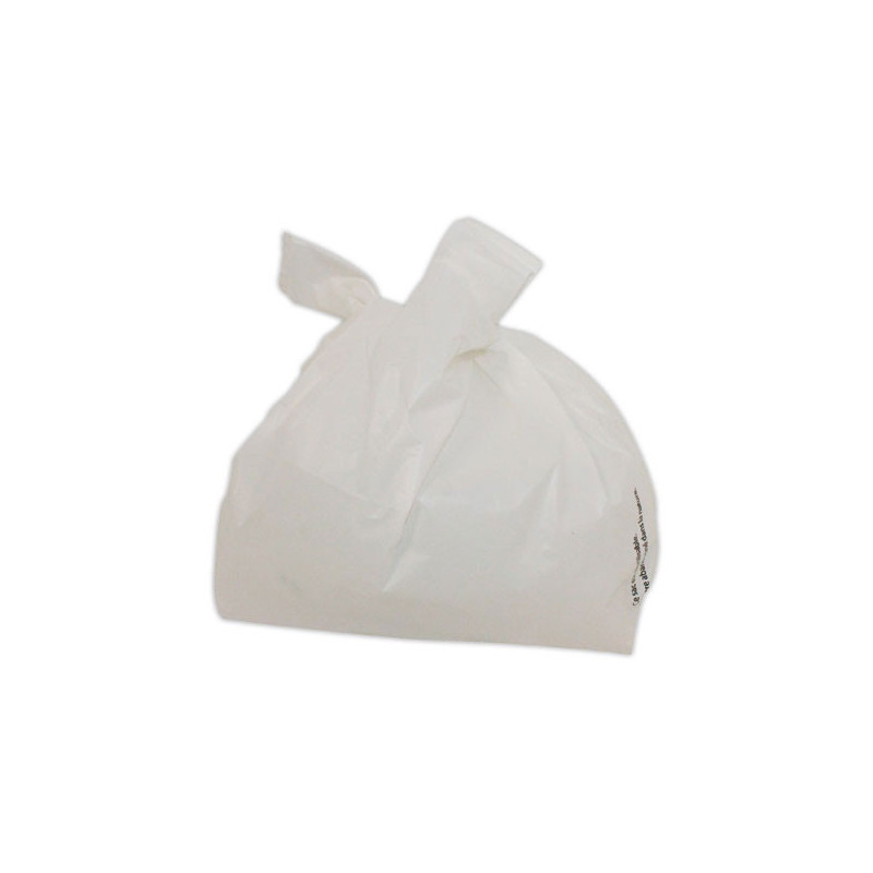 Sacs à bretelles en polyethylène réutilisables BLANC x500 - Shopdeschefs