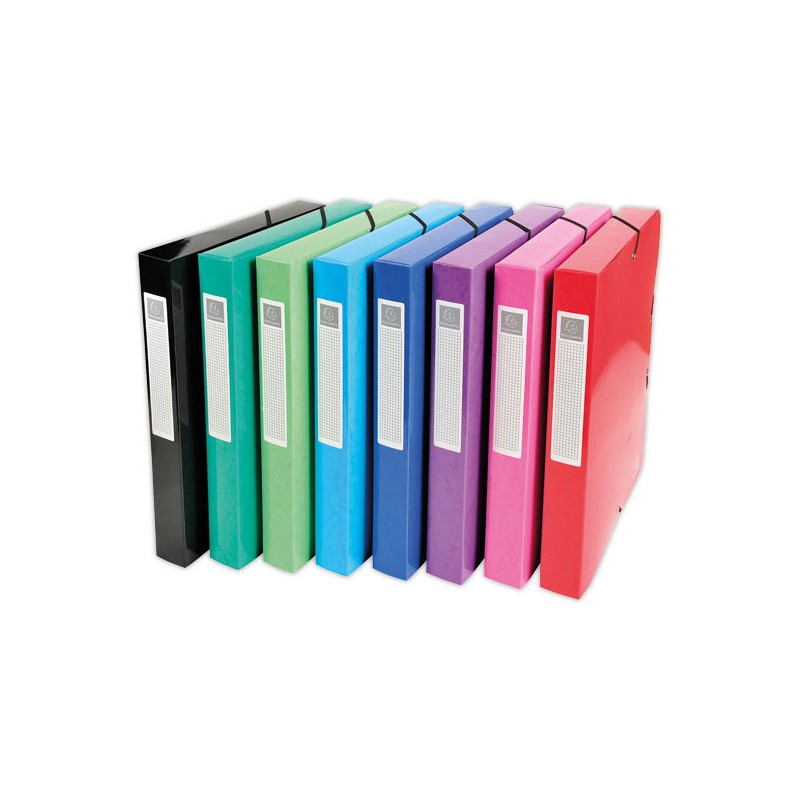 Boîtes de classement EXACOMPTA Iderama- Dos 4 cm - assortis x8 - Exacompta