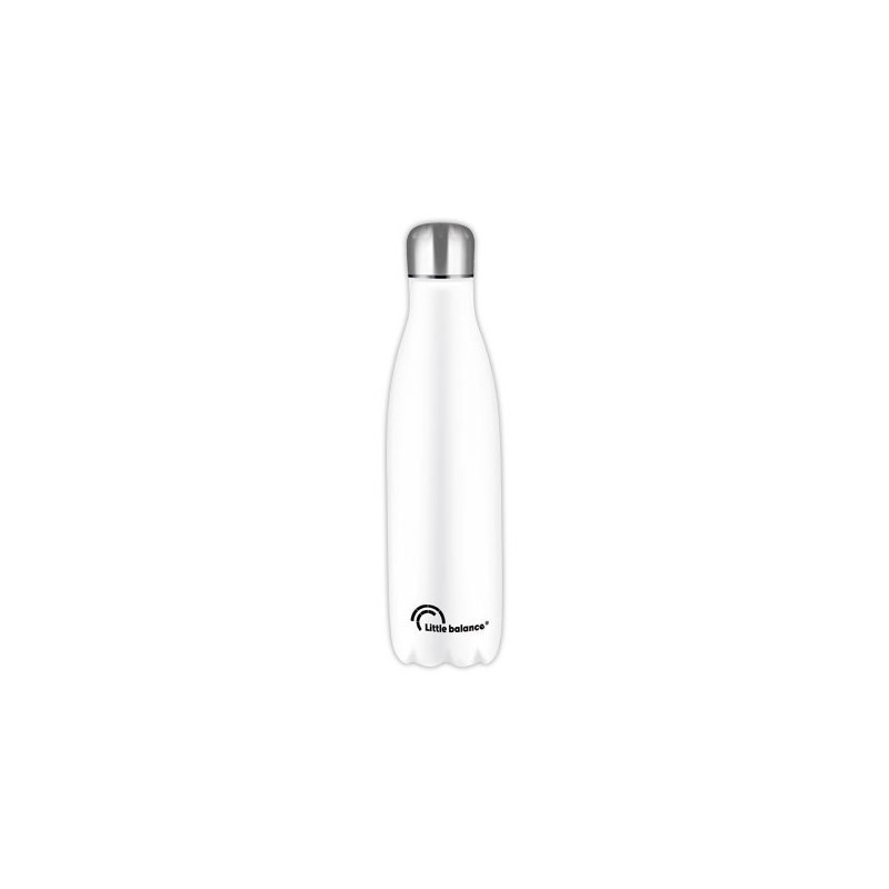 Bouteille isotherme inox 50 cl, coloris blanc - Shopdeschefs