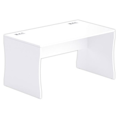 Bureau BUDAPEST 160 x 80 blanc - Fiducial Office Solutions