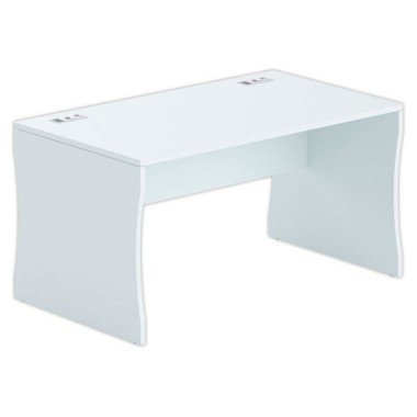 Bureau BUDAPEST 160 x 80 gris - Fiducial Office Solutions