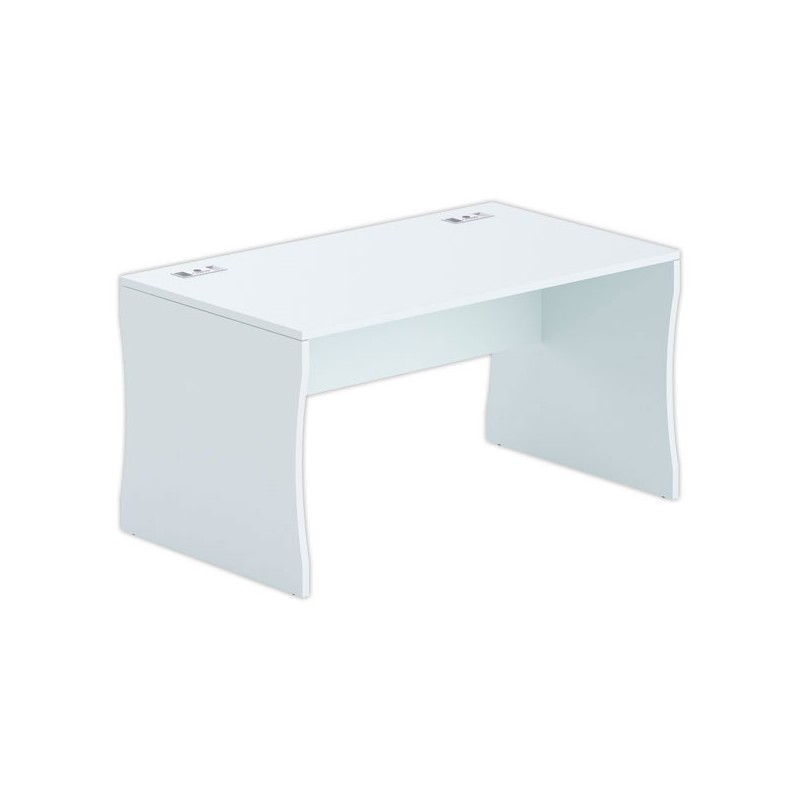 Bureau BUDAPEST 160 x 80 gris - Fiducial Office Solutions