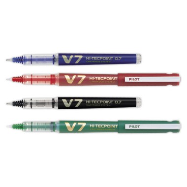 Roller pointe aiguille PILOT Hi-Tecpoint V7 Rechargeable - moyen - Pilot