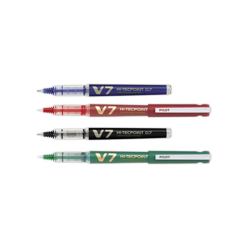 Roller pointe aiguille PILOT Hi-Tecpoint V7 Rechargeable - moyen - Pilot