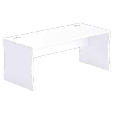Bureau BUDAPEST 180 x 80 blanc - Fiducial Office Solutions