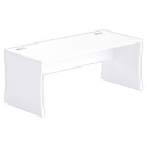 Bureau BUDAPEST 180 x 80 blanc - Fiducial Office Solutions