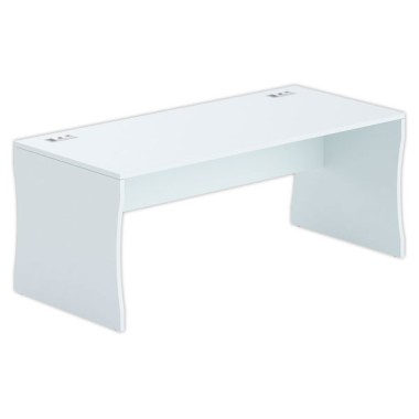 Bureau BUDAPEST 180 x 80 gris - Fiducial Office Solutions