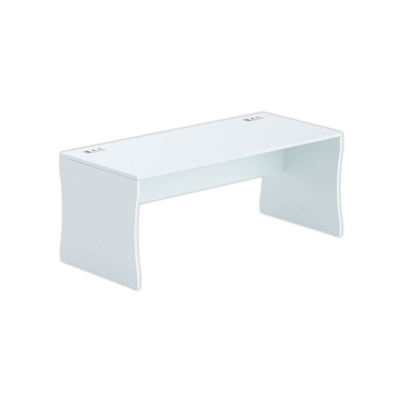 Bureau BUDAPEST 180 x 80 gris - Fiducial Office Solutions