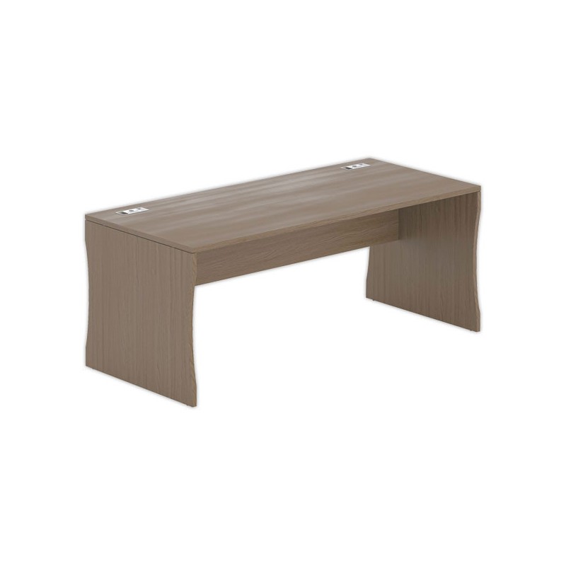 Bureau BUDAPEST 180 x 80 noyer - Fiducial Office Solutions