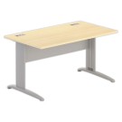 Bureau BUENOS AIRES 140 x 80 hêtre - pieds aluminium - Fiducial Office Solutions