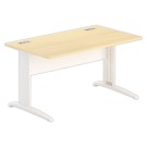 Bureau BUENOS AIRES 140 x 80 hêtre - pieds blancs - Fiducial Office Solutions