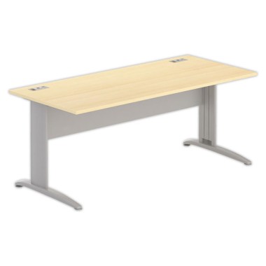 Bureau BUENOS AIRES 180 x 80 hêtre - pieds aluminium - Fiducial Office Solutions