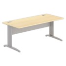 Bureau BUENOS AIRES 180 x 80 hêtre - pieds aluminium - Fiducial Office Solutions