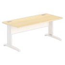 Bureau BUENOS AIRES 180 x 80 hêtre - pieds blancs - Fiducial Office Solutions