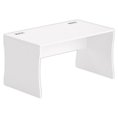 Bureau BUDAPEST 140 x 80 blanc - Fiducial Office Solutions