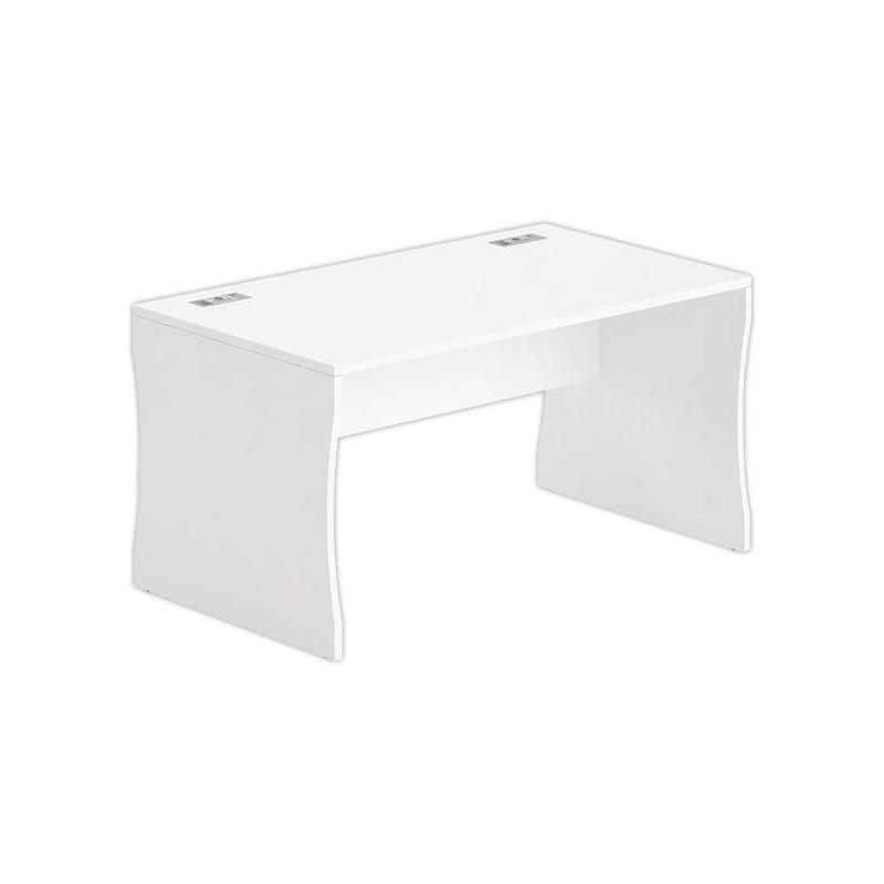 Bureau BUDAPEST 140 x 80 blanc - Fiducial Office Solutions