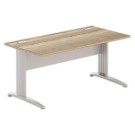 Bureau BUENOS AIRES 160 x 80 chêne veiné - pieds aluminium - Fiducial Office Solutions