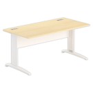 Bureau BUENOS AIRES 160 x 80 hêtre - pieds blancs - Fiducial Office Solutions