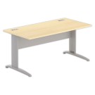 Bureau BUENOS AIRES 160 x 80 hêtre - pieds aluminium - Fiducial Office Solutions