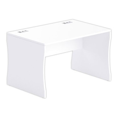 Bureau BUDAPEST 120 x 80 blanc - Fiducial Office Solutions