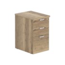 Caisson hauteur bureau 3 tir. prof.60cm Chêne veiné plumier monté - Shopdeschefs