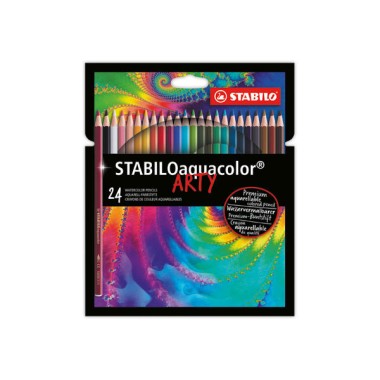 Crayons de couleur aquarellables STABILO Aquacolor ARTY x24 - Stabilo