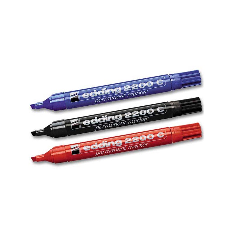 Marqueur permanent EDDING 2200 - Pointe biseautée - 1 à 5mm - Edding