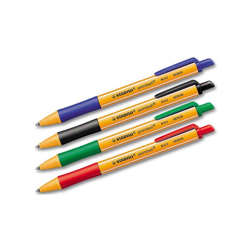 Stylo bille STABILO Pointball écriturefine 0,5 mm - Stabilo