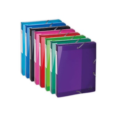Boîtes de classement Iderama - Colorisassortis - Dos 4 cm x8 - Exacompta