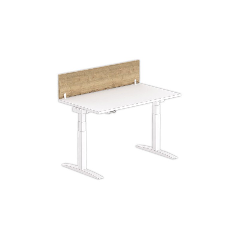 Cloisonnette pour bureau L 140 Chêne veiné/blanc - Fiducial Office Solutions