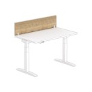 Cloisonnette pour bureau L 140 Chêne veiné/blanc - Fiducial Office Solutions