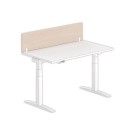 Cloisonnette pour bureau L 140 acacia/blanc - Shopdeschefs