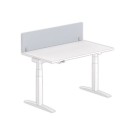 Cloisonnette pour bureau L. 140 gris/alu - Fiducial Office Solutions