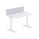 Cloisonnette pour bureau L.140 gris/blanc - Shopdeschefs