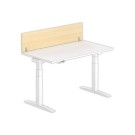 Cloisonnette pour bureau L. 140 hêtre/alu - Shopdeschefs