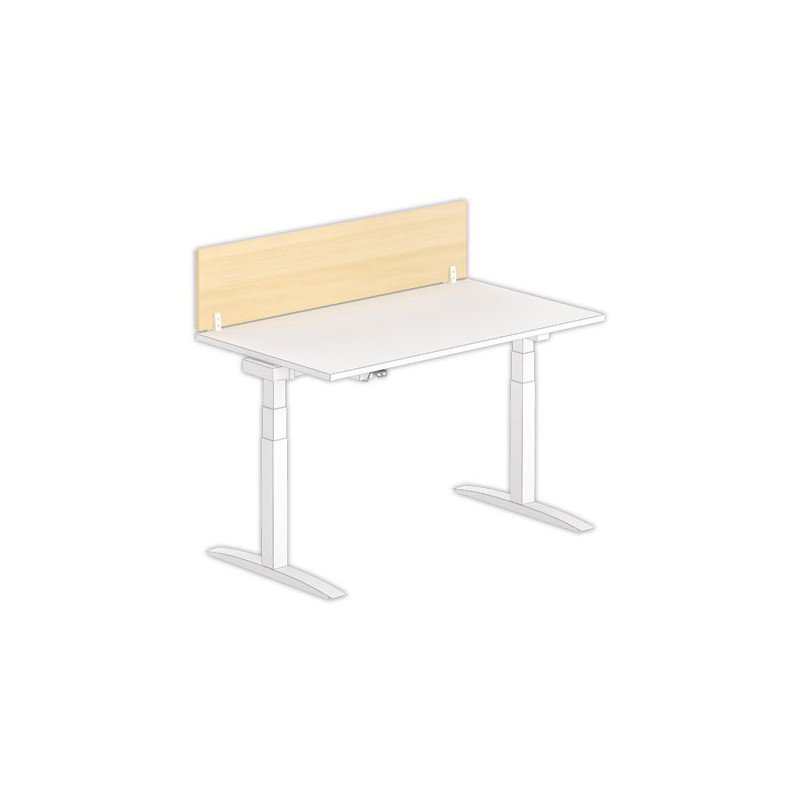 Cloisonette pour bureau L.140 hêtre/blanc - Shopdeschefs