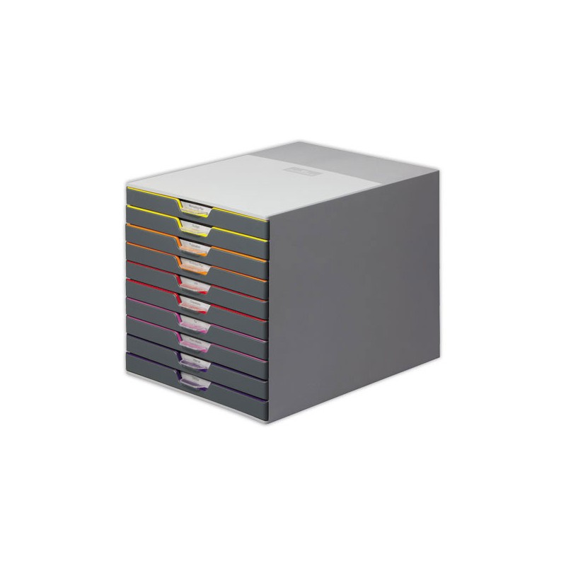 Module de classement 10 tiroirs VARICOLOR gris - Durable