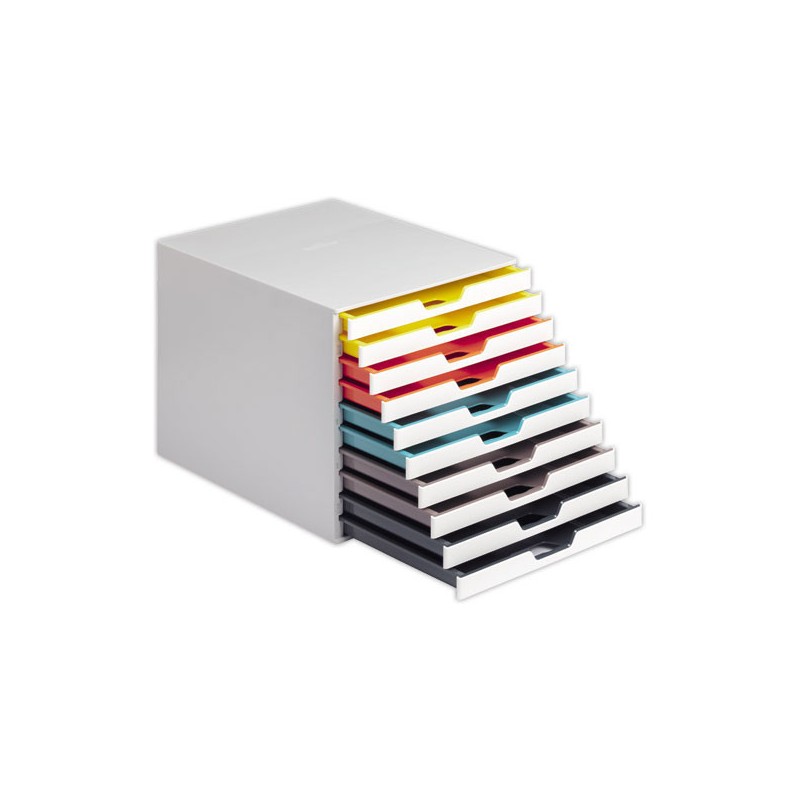 Module de classement 10 tiroirs VARICOLOR blanc - Durable