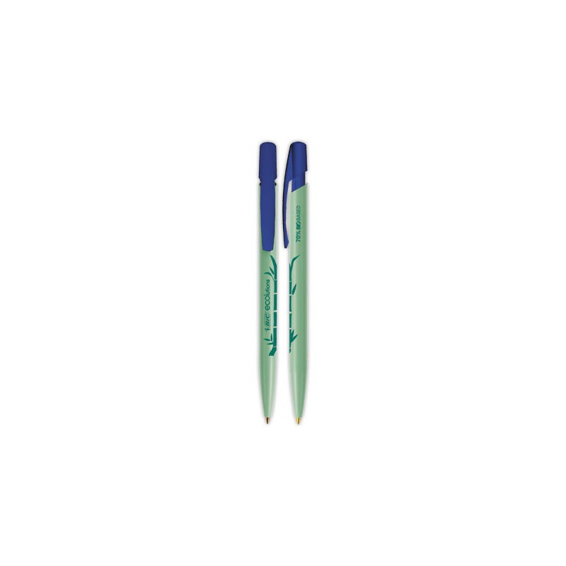Stylo Bic Ecolutions Bio-Based source - Bleu - Bic