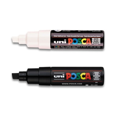 Marqueur peinture UNI BALL Posca PC8K - Pointe biseau - Posca
