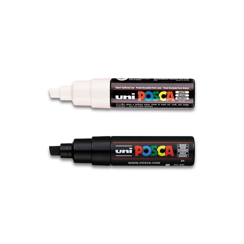 Marqueur peinture UNI BALL Posca PC8K - Pointe biseau - Posca