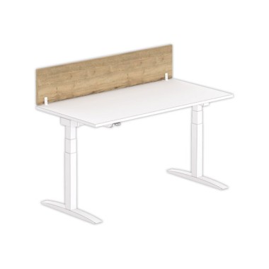 Cloisonette pour bureau L. 160 chêne veiné/blanc - Fiducial Office Solutions