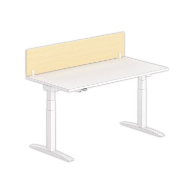 Cloisonnette pour bureau L. 160 hêtre/blanc - Shopdeschefs