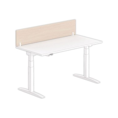 Cloisonnette pour bureau L. 160 acaciaclair/blanc - Shopdeschefs