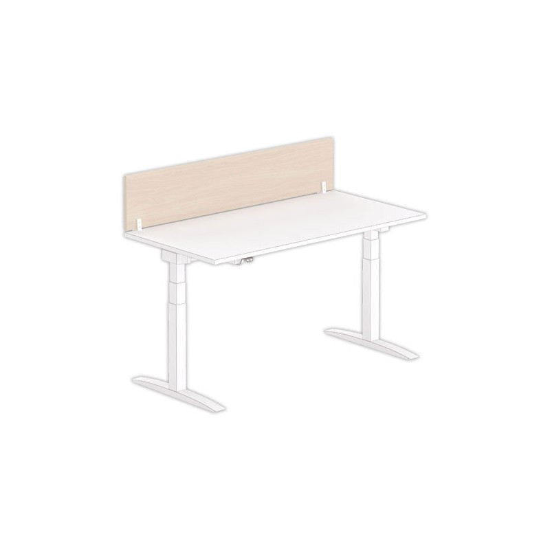 Cloisonnette pour bureau L. 160 acaciaclair/blanc - Shopdeschefs